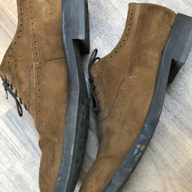 Vintage Herren Schuh, Halbschuh aus Wildleder Gr.43