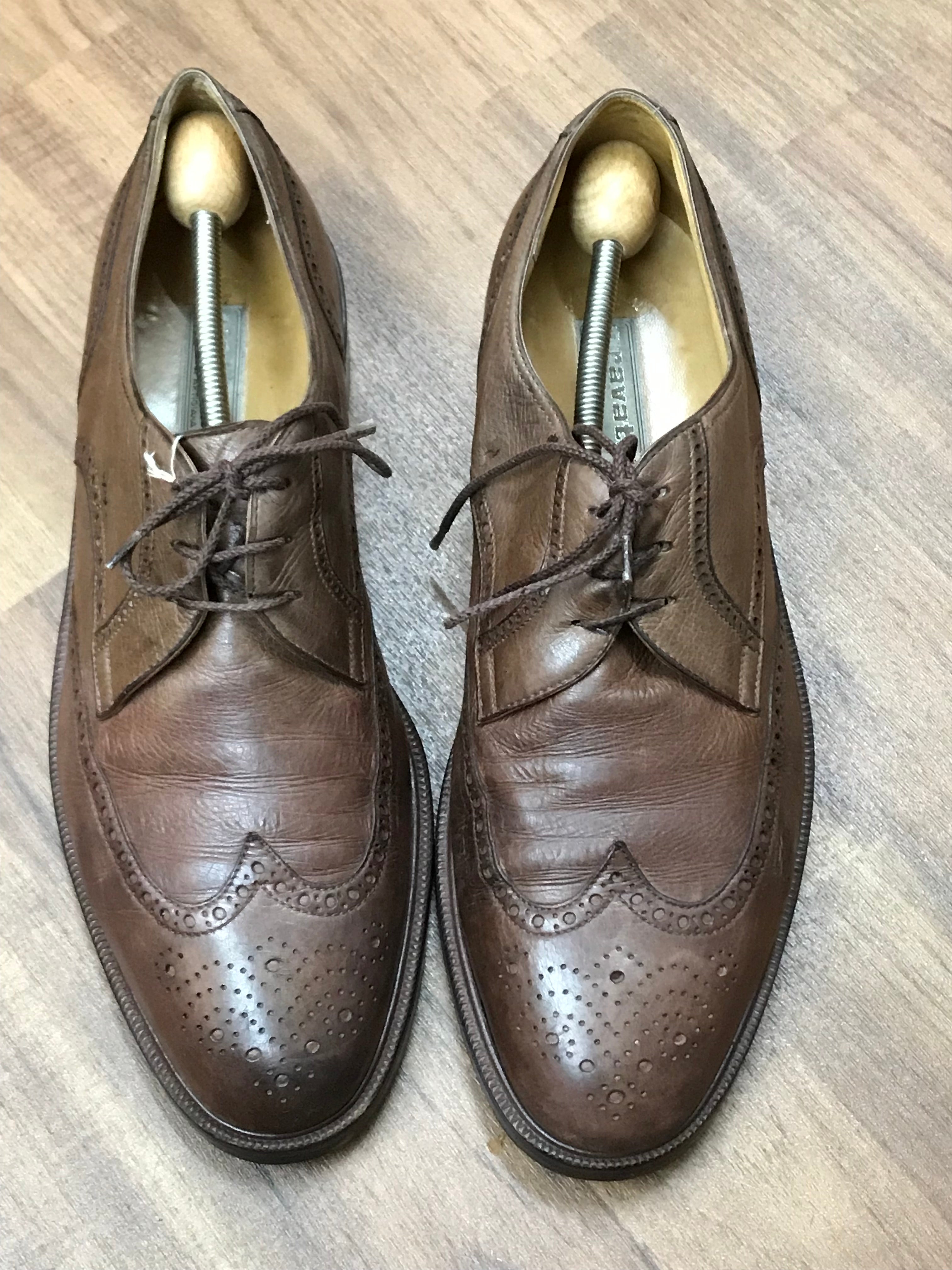 Vintage Herren Schuh, Halbschuh aus Leder Gr.45 1/2 braun