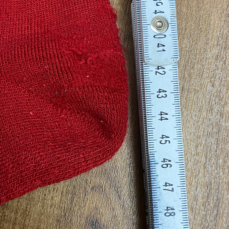 Vintage Kniestrümpfe rot mit Muster