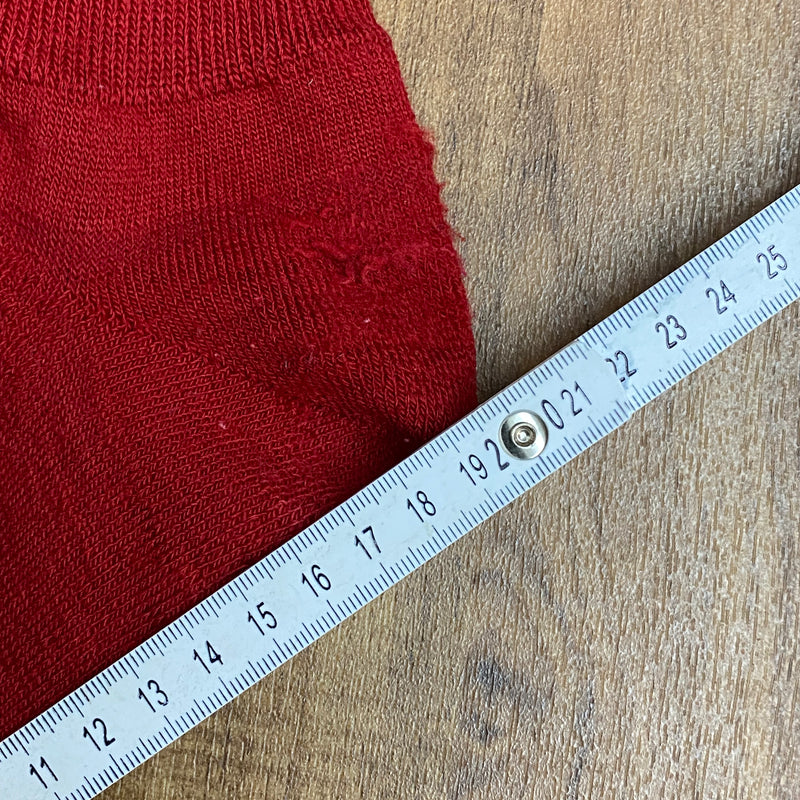 Vintage Kniestrümpfe rot mit Muster