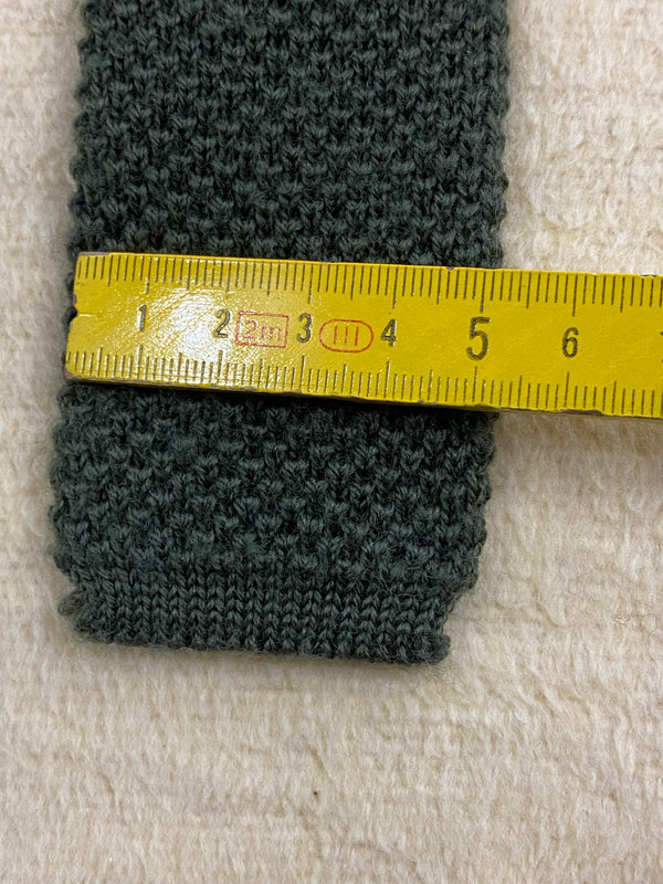 Strickkrawatte Vintage, dunkelgrün