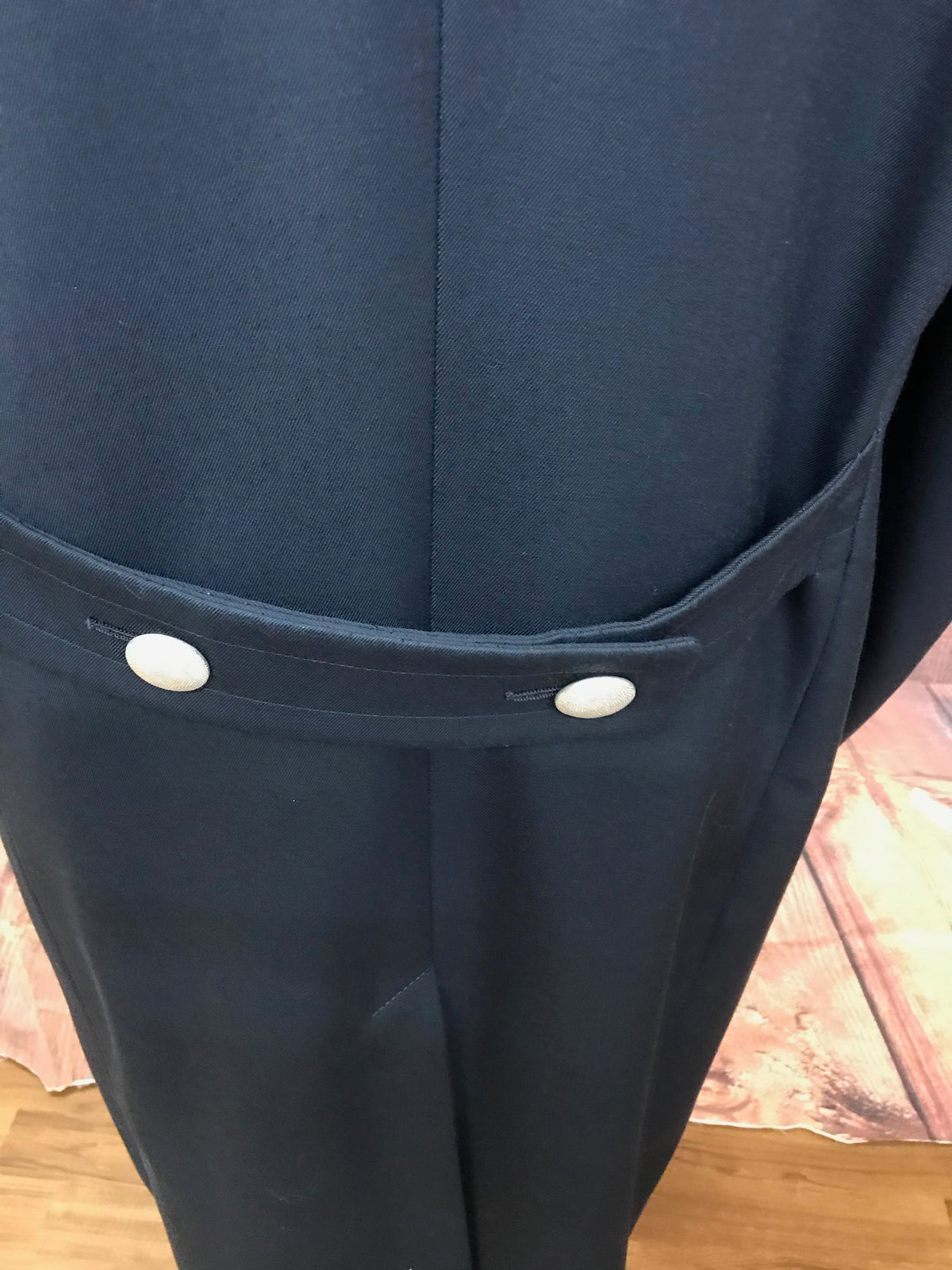 Manteau vintage uniforme militaire taille 52 bleu foncé 