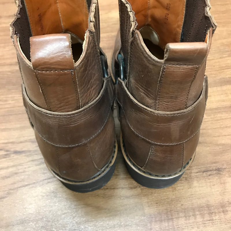 Vintage Leder Stiefel halbhoch Gr.45