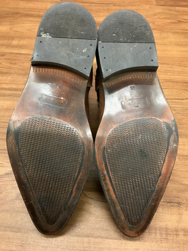 Vintage Leder Stiefel halbhoch Gr.45
