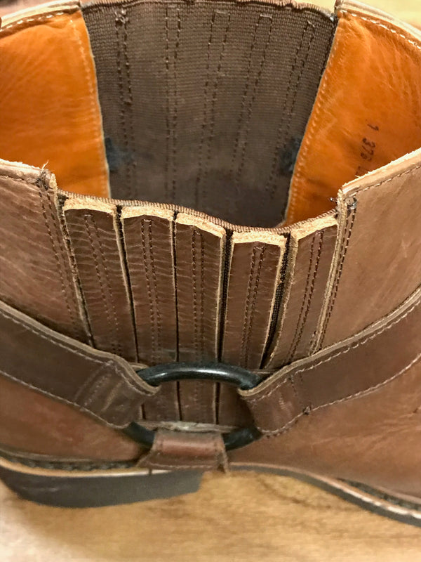 Vintage Leder Stiefel halbhoch Gr.45