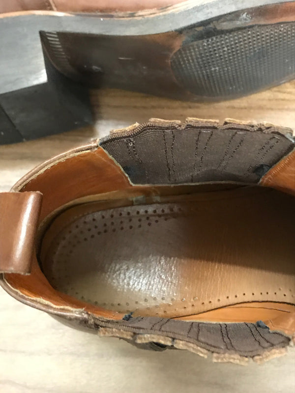 Vintage Leder Stiefel halbhoch Gr.45