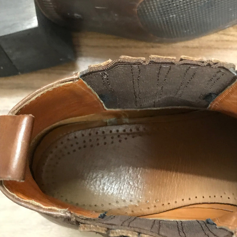 Vintage Leder Stiefel halbhoch Gr.45