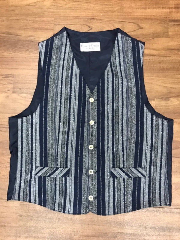 Gestreifte Vintage Weste – Größe 50 – Highland Company