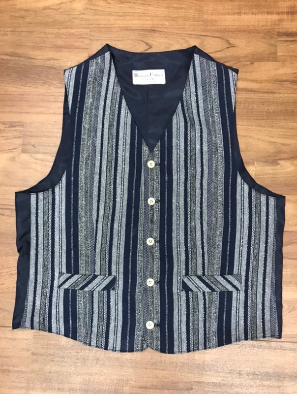 Gestreifte Vintage Weste – Größe 50 – Highland Company