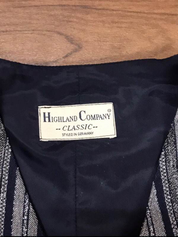 Gestreifte Vintage Weste – Größe 50 – Highland Company