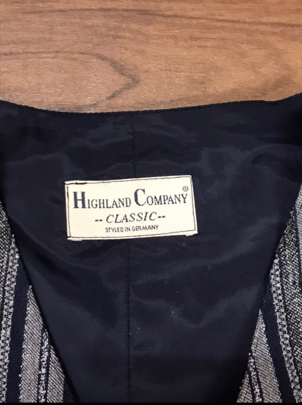 Gestreifte Vintage Weste – Größe 50 – Highland Company