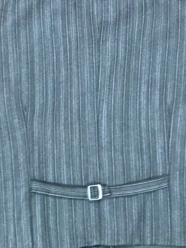 Vintage Herren-Weste Größe 62 – Gestreift in Schwarz & Grau im 20er-Jahre Stil, Ansicht 4