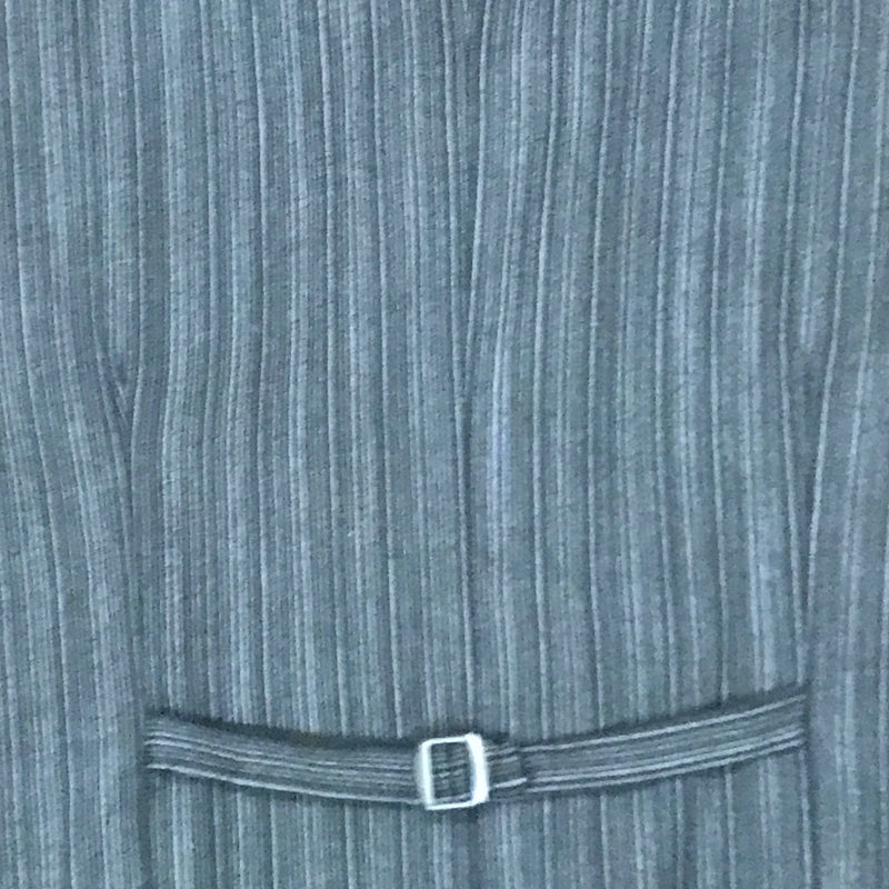 Vintage Herren-Weste Größe 62 – Gestreift in Schwarz & Grau im 20er-Jahre Stil, Ansicht 4