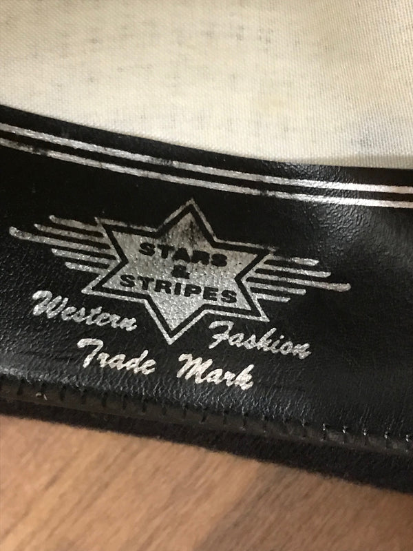 schwarzer western hut von stars & stripes